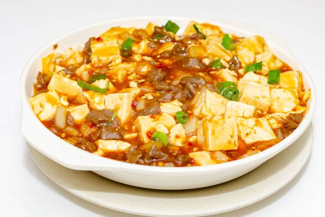 48. Sauteed Minced Beef and Bean Curd in Spicy Bean Sauce 麻婆豆腐